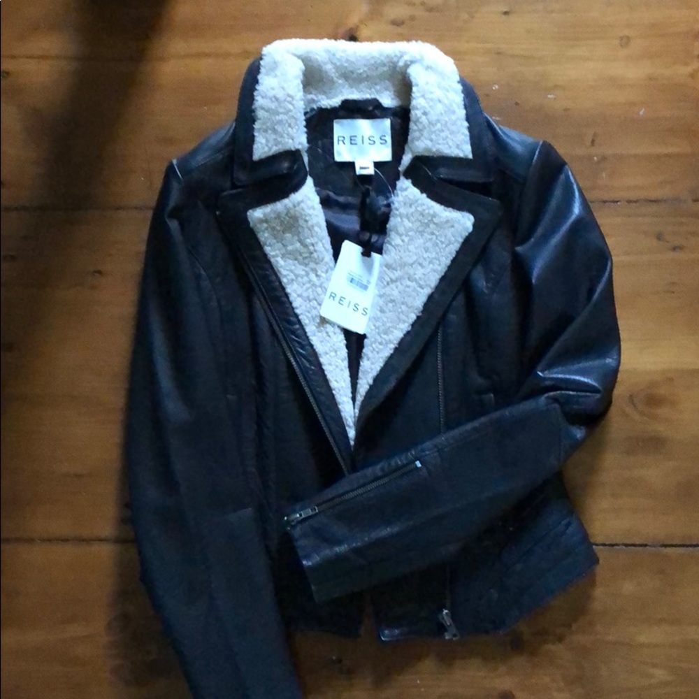 Reiss Leather Jacket (NWT)